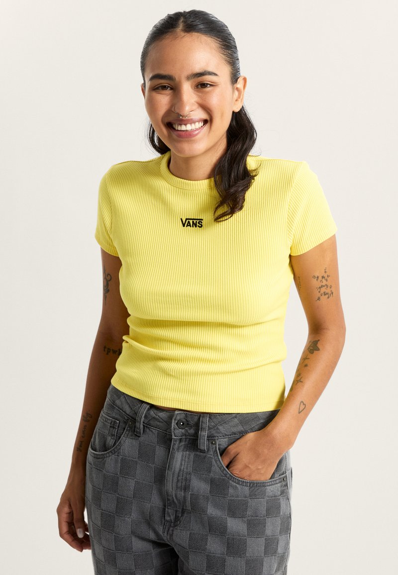 Vans CAMERON - Jednoduché tričko - medium yellow
