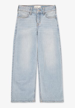Abercrombie & Fitch HIGH RISE WIDE LEG - Straight leg jeans - pacific sky
