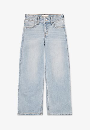 Abercrombie & Fitch HIGH RISE WIDE LEG - Sirgete säärtega teksad - pacific sky