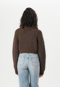Replay CROPPED ZIP - Adīta jaka - wood