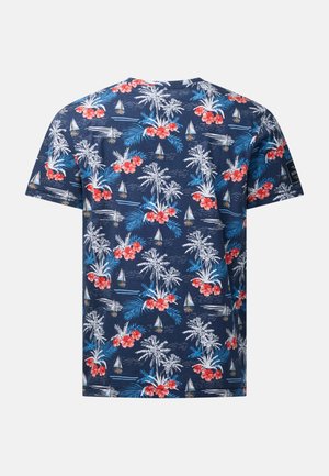 Seaside, OCEAN - T-shirt con stampa - navy palm boat