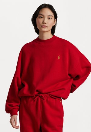 LUNAR NEW YEAR FLEECE HIGH CREWNECK - Bluză de molton - red