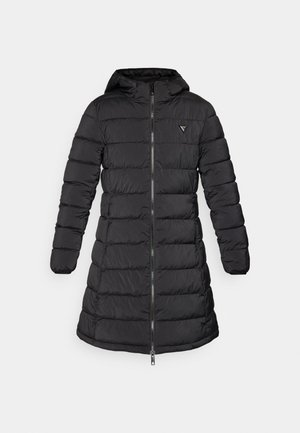 Guess NEW ALETA LONG PUFFER JACKET - Winter coat - jet black