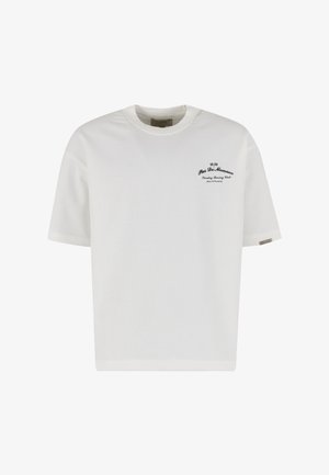 Pas de Monaco, SLANTED T-SHIRT - Majica kratkih rukava s printom - off white