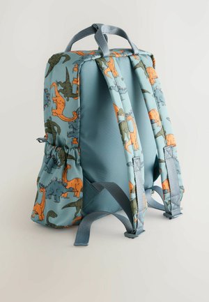 Next Schooltas - blue dinosaur print