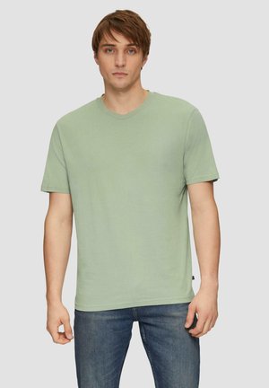 MIT RUNDHALSAUSSCHNITT - T-shirt basique - salbeigrün