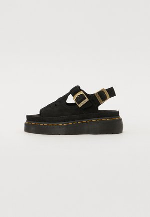 DUNNET - Plateausandalette - black