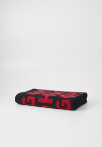 HUGO - MONOGRAM TOWEL - Pludmales dvielis - black Miniatūras attēls 1