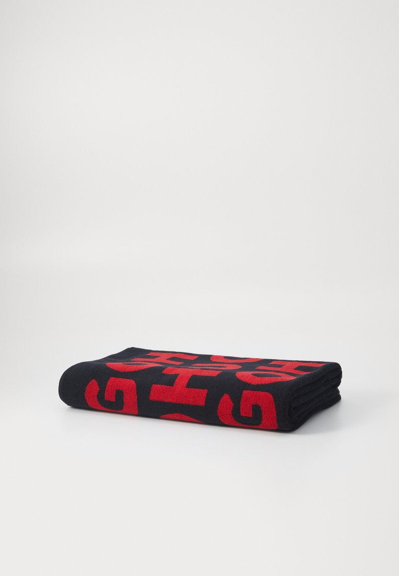 HUGO - MONOGRAM TOWEL - Pludmales dvielis - black, Palielināt