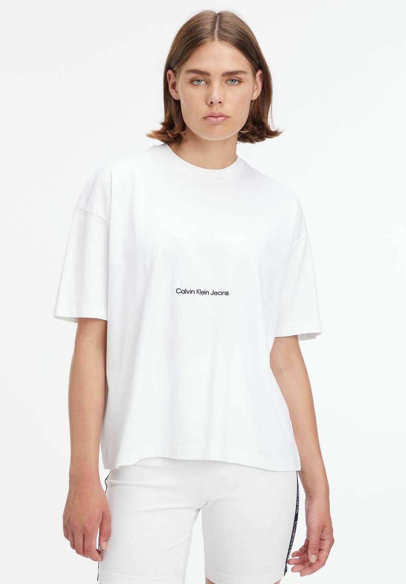 Calvin Klein Jeans White Cotton T-Shirt main image 1