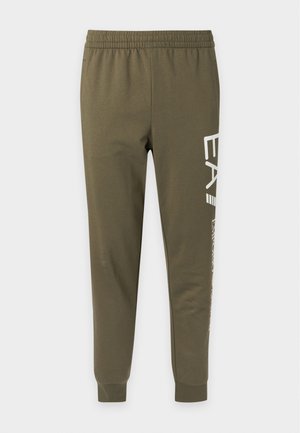 EA7 Emporio Armani, TRAIN LOGO SERIES PANTS - Trainingsbroek - kalamata/white