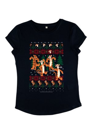 Henry Tiger WINNIE THE POOH TIGGER WOODS XMAS - T-Shirt print - navy blue