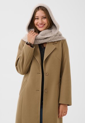 Cream, CRMANNIE HOODED - Pasamontañas - brown grey melange
