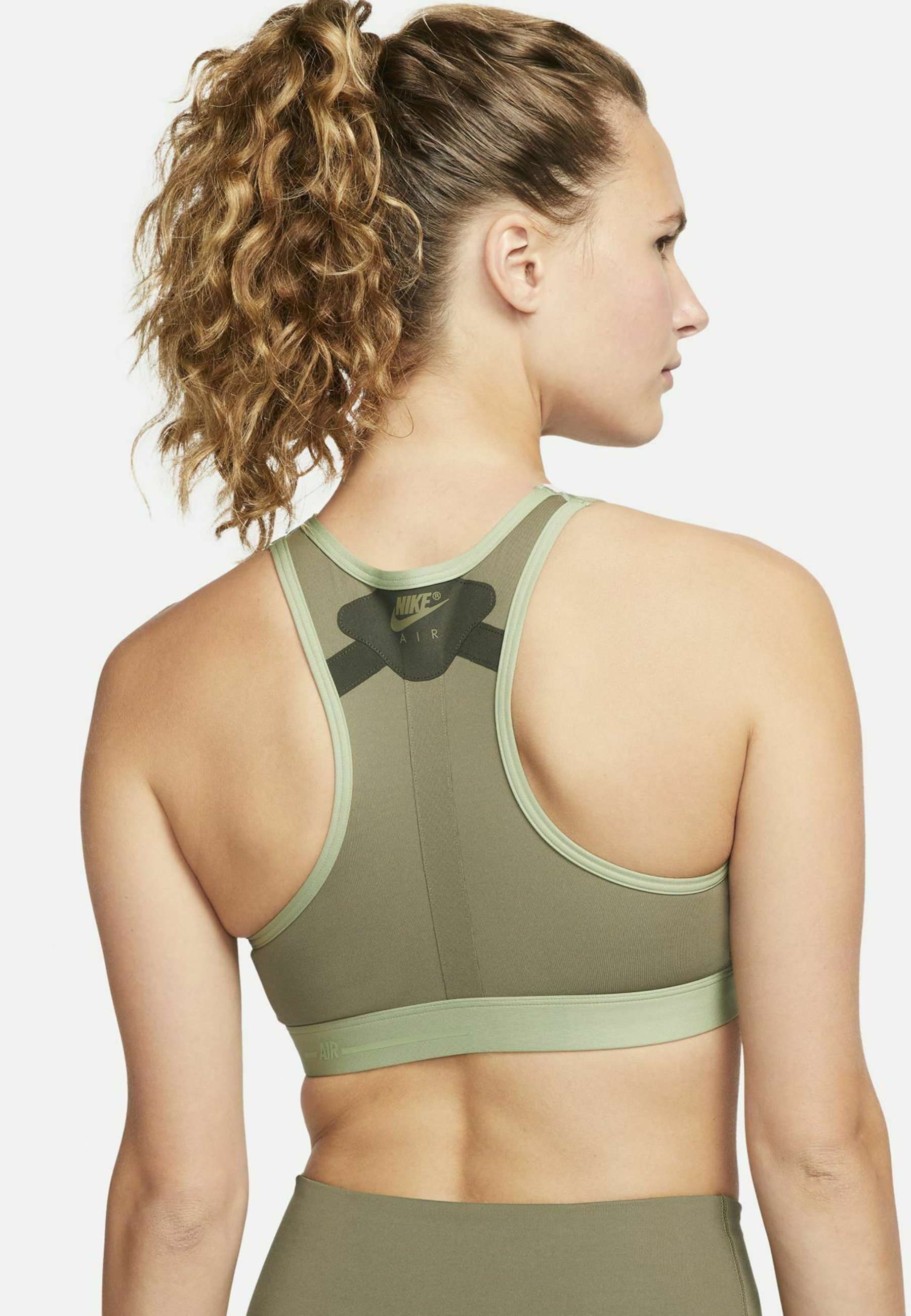 Nike Performance NIKE DRI-FIT AIR FORCE MET VETERS EN MEDIUM ON - Bustier -  medium olive sequoia pink glaze medium olive/olive - Zalando.de