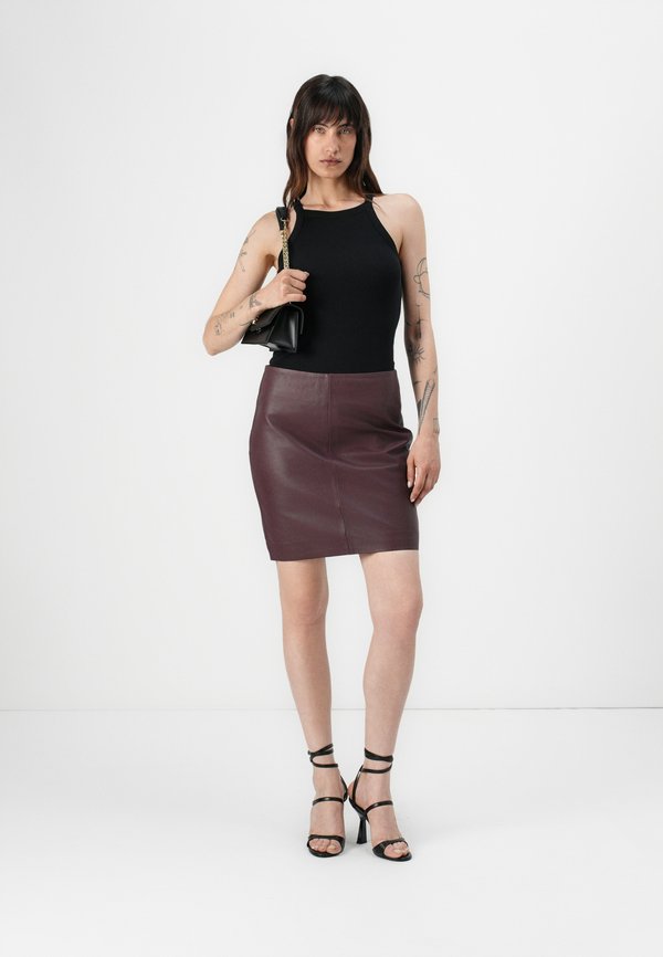 CECILIANA - Mini skirt - decadent chokolate2