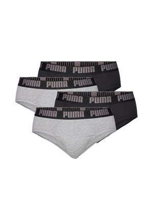 EVERYDAY 4ER PACK - Slip - dark grey melange/black