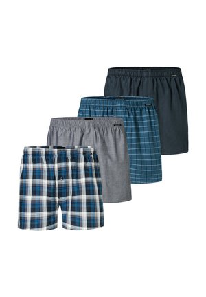4ER PACK WEB - Boxershorts - grau blau dunkelblau