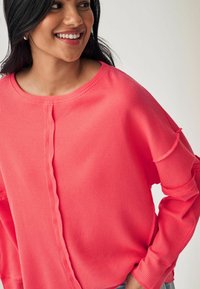 Next LONG SLEEVE SEAM DETAIL TEXTURE STANDARD - Džemperis - pink