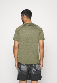 Under Armour TECH 2.0 - Sports T-shirt - marine od green/black