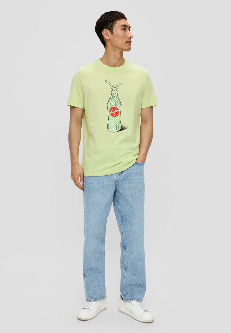 Gildan Ultra Cotton T-Shirt Uomo Manica Corta - Lime/Mélange Taglia S - 100% Cotone Pre-ristretto