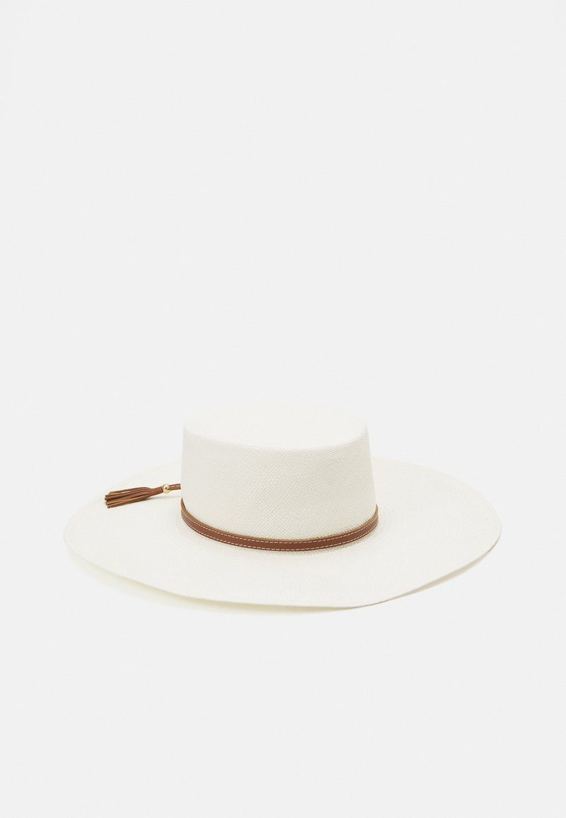 Sensi Studio HAT EXTRA LONG BRIM - Hatte - white/camel