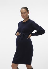 MAMALICIOUS UMSTANDS MLNEWANNE - Abito in maglia - navy blazer