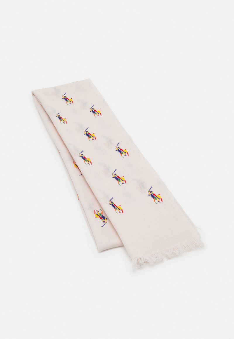 Polo Ralph Lauren ALLOVER PONY COTTON SCARF Scarf guide cream/beige