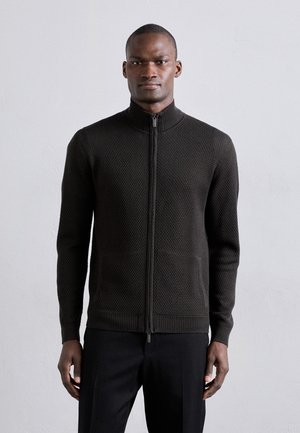Emporio Armani CARDIGAN - Kardigán - grey fancy