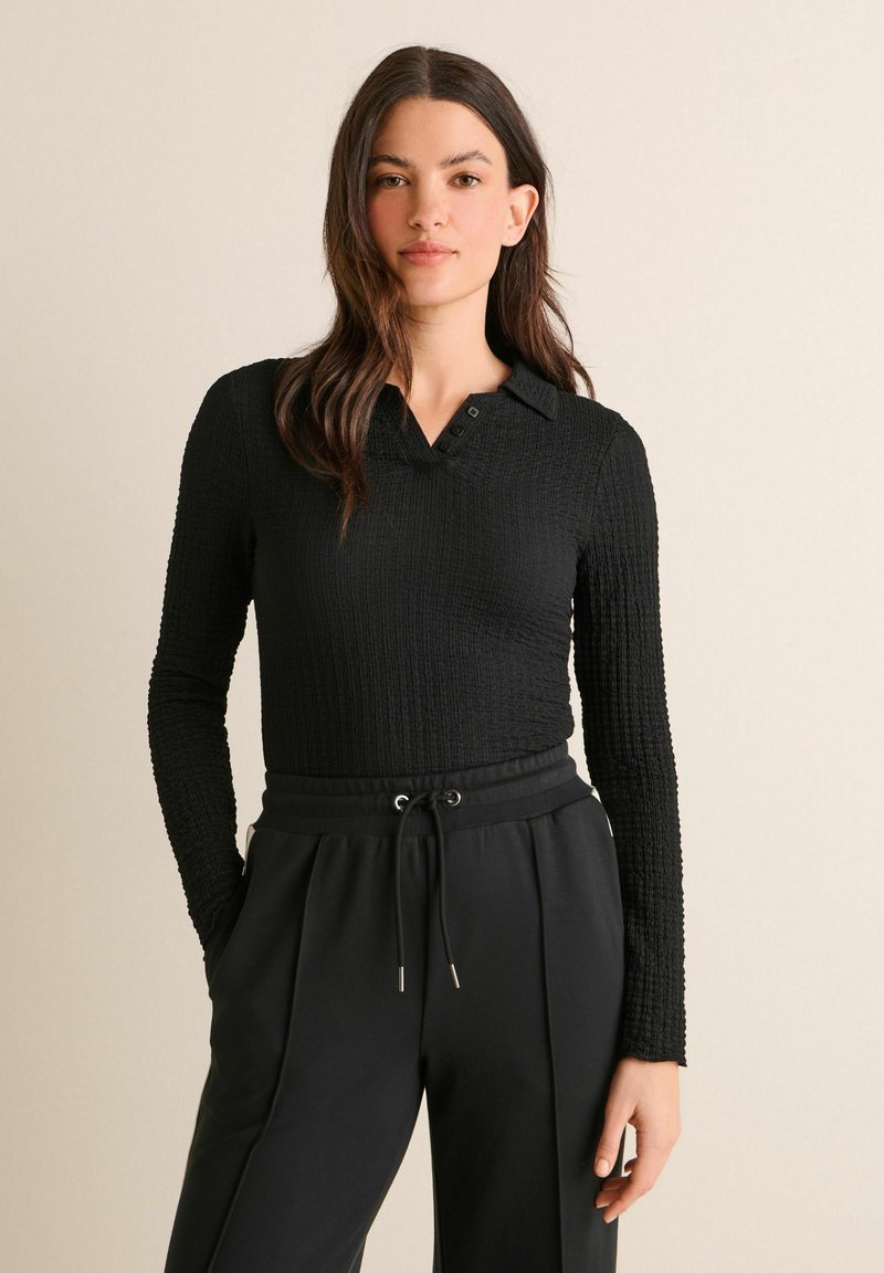 Next - TEXTURED - Polo - black, Ampliar