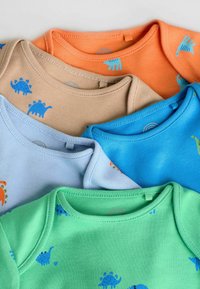 Next REGULAR FIT SHORT SLEEVE  5 PACK  . - Body - blue green red dinosaur print