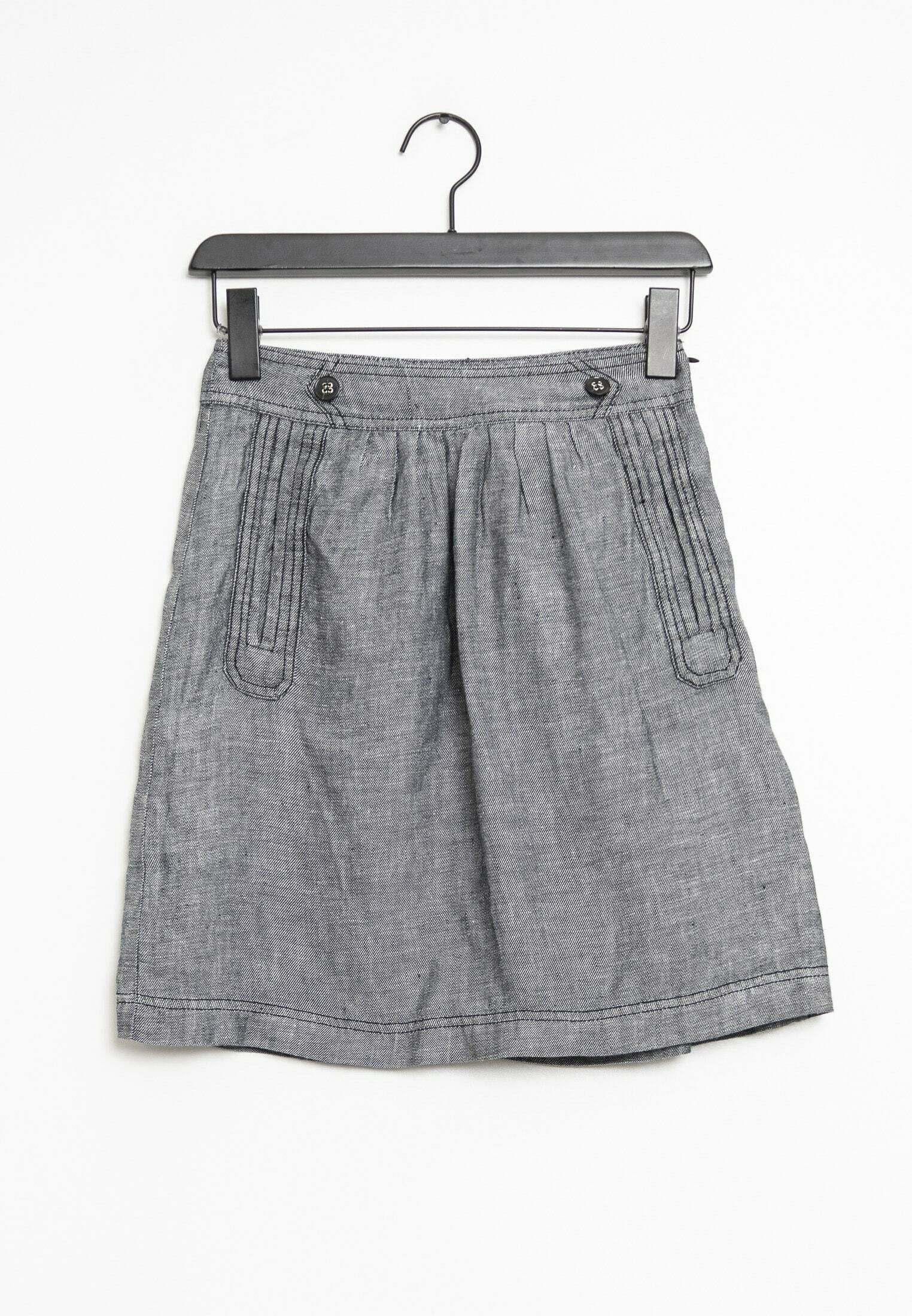 Mango Falda acampanada - grey/gris - (Segunda