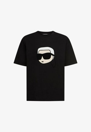 KARL LAGERFELD, KARL LAGERFELD T-SHIRT LARGE IKON - T-shirt imprimé - black