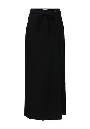 Object, WRAP SKIRT TIE-WAIST - Jupe portefeuille - black