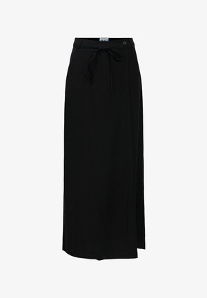 Object, WRAP SKIRT TIE-WAIST - Jupe portefeuille - black