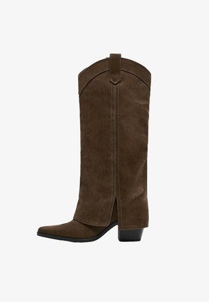 Bershka, COWBOY TROUSER - BOOTS - Cowboy-/Bikerlaarzen - brown