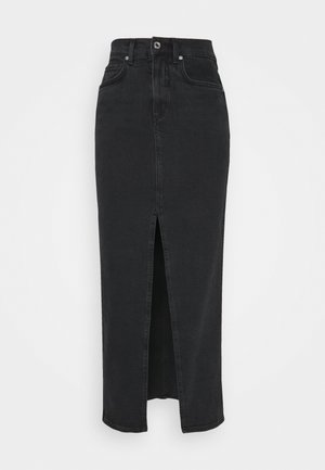 Pencil skirt - black denim