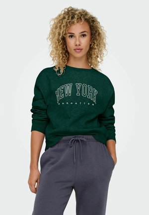 ONLY ONL LIFE O SIZE STATE NOOS - Sweatshirt - grün