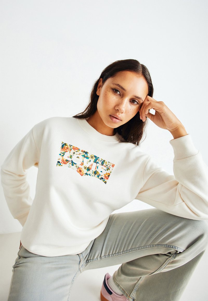 Levi's® GRAPHIC STANDARD CREW - Sweatshirt - off-white