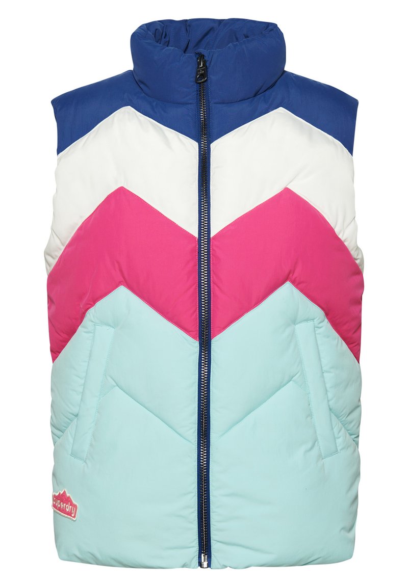 Superdry & Co Bodywarmer lichtblauw