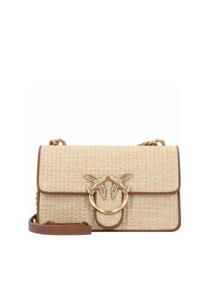 Pinko LOVE - Bandolera - naturale cuoio antique gold