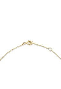 Goldene Kettenarmband mit einem zarten Glieddesign, ausgestattet mit einem Karabinerverschluss und einem kleinen Ringschluss für eine sichere Befestigung.