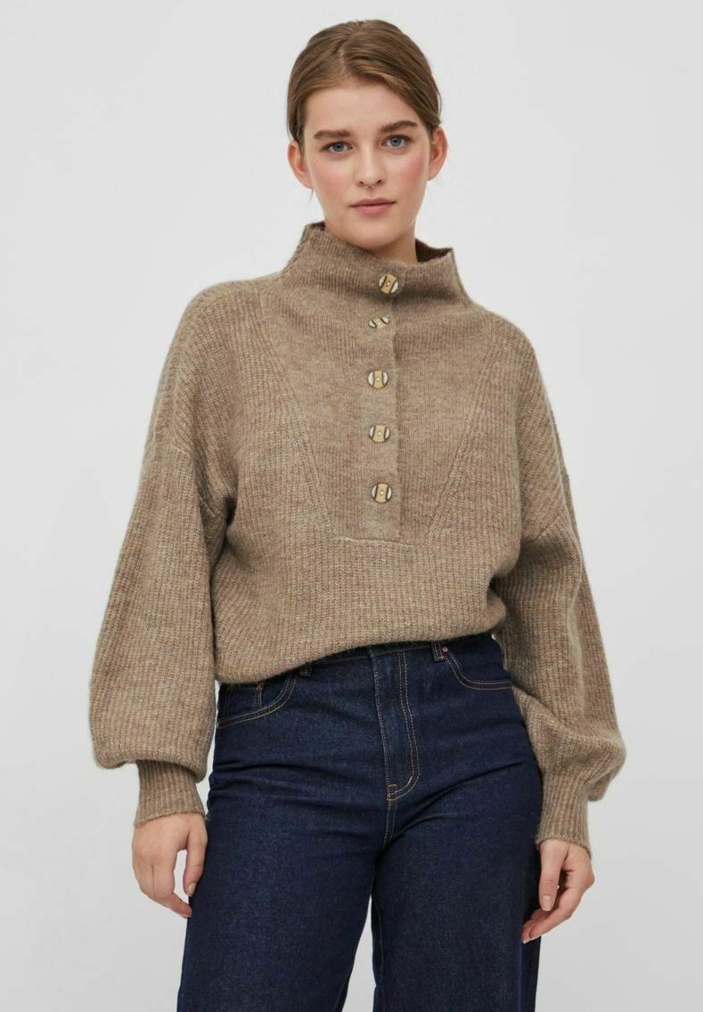VILA Jumper natural melange/beige Zalando.de