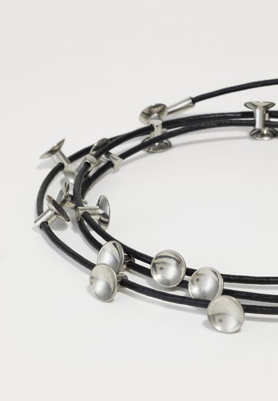 HUGO KREIT STUD LACET - Necklace - silver-coloured