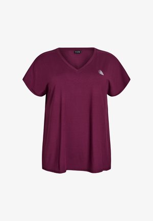 Active by Zizzi, TRAININGS - Sports T-shirts - grape wine