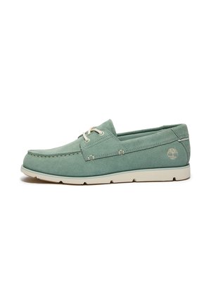 GRAFTON BAY - Sportiga snörskor - light green suede