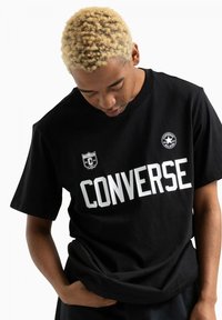 Converse RETRO CHUCK SOCCER - Camiseta estampada - schwarz