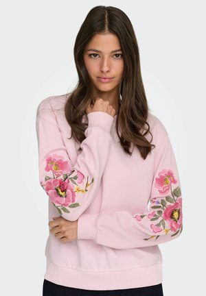 PARIS LS SLEEVE EMB  JRS - Sweatshirt - parfait pink