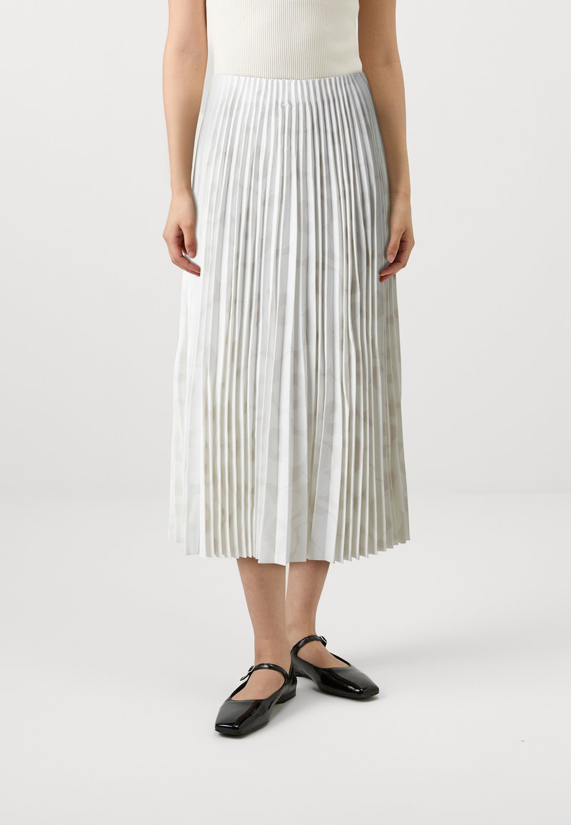 Marimekko UNIKKO - Veckad kjol - off-white/light grey