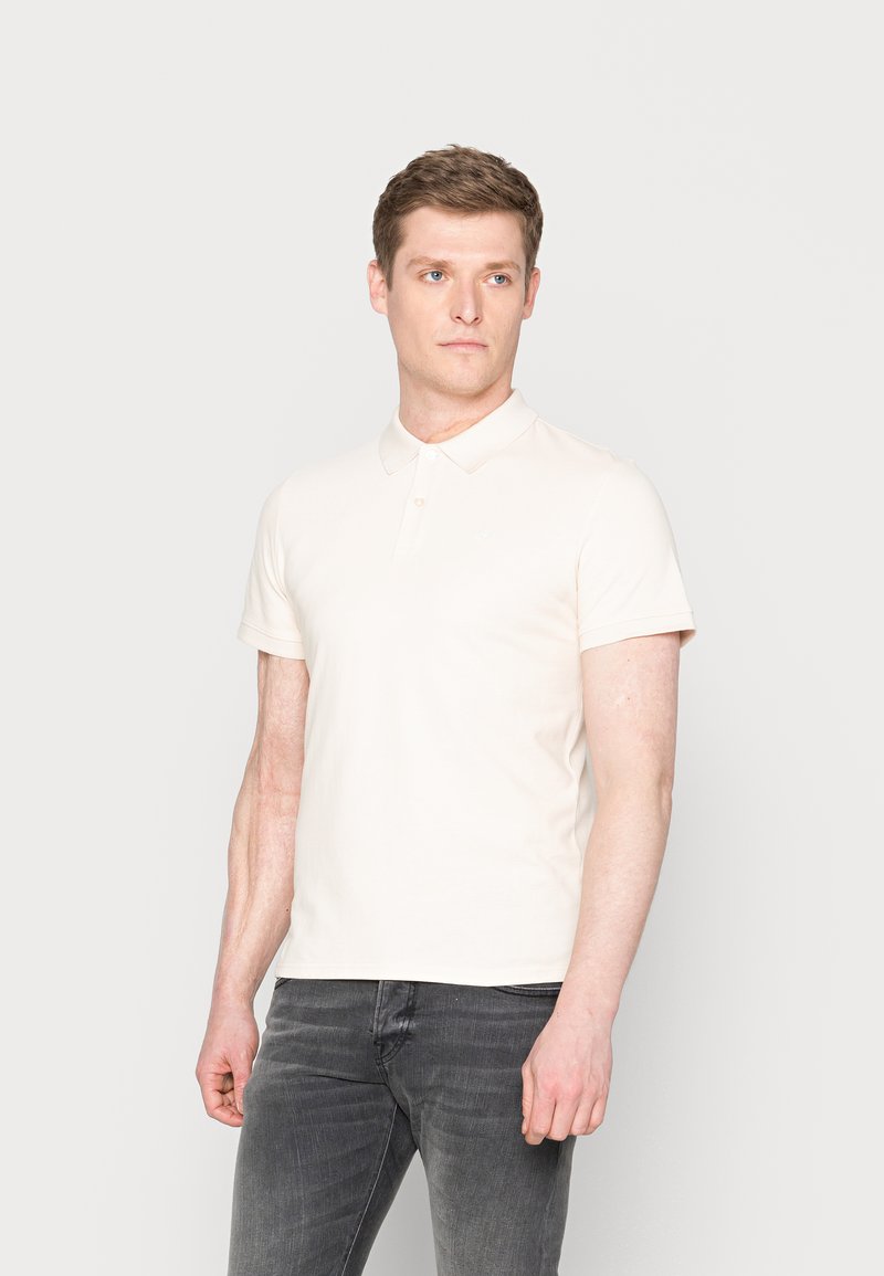 TOM TAILOR BASIC WITH CONTRAST - Polo - soft buttercream