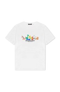 Kaotiko WASHED EXPLOSIVE PARTY UNISEX - Triko s potiskem - white